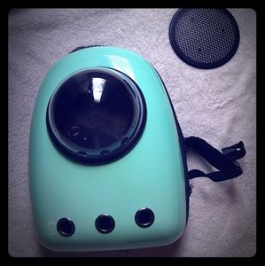 Pet Carrier Backpack in Seafoam